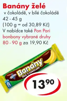CBA Banány želé nabídka