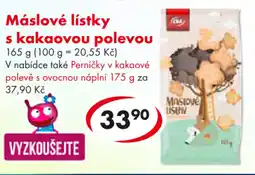 CBA Máslové lístky s kakaovou polevou nabídka