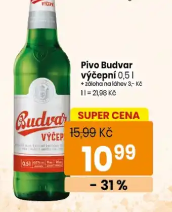 Pivo Budvar výčepní