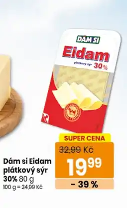 TEMPO Dám si Eidam plátkový sýr 30% nabídka