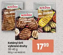 TEMPO Kotányi Gril nabídka