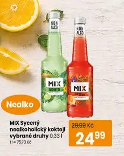 TEMPO MIX Sycený nealkoholický koktejl nabídka