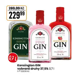 TEMPO Kensington Gin nabídka