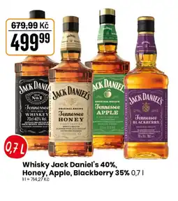 TEMPO Whisky Jack Daniel's 40%, Honey, Apple, Blackberry 35% nabídka