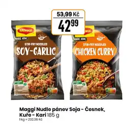 TEMPO Maggi Nudle pánev Soja - Česnek, Kuře - Kari nabídka