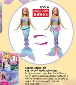 Wiky Barbie kouzelná květinová mořská panna nabídka