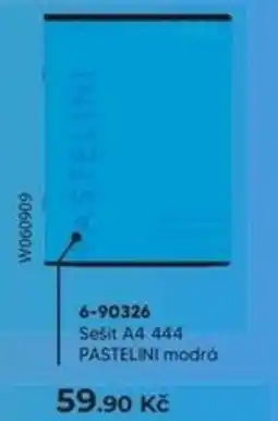 Wiky Sešit A4 444 PASTELINI modrá nabídka