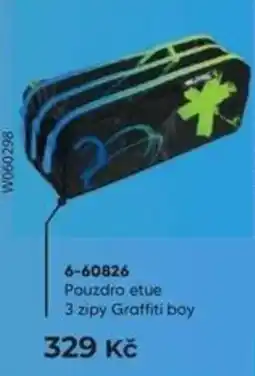 Wiky Pouzdro etue 3 zipy Graffiti boy nabídka