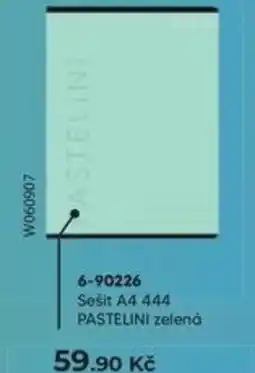 Wiky Sešit A4 444 PASTELINI zelenȧ nabídka