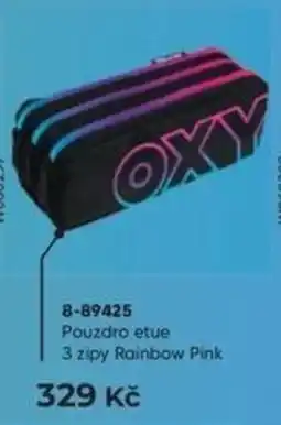 Wiky Pouzdro etue 3 zipy Rainbow Pink nabídka
