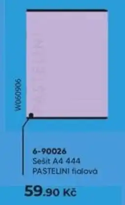 Wiky Sešit A4 444 PASTELINI fialová nabídka