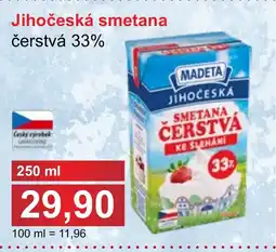 PLUS JIP MADETA Jihočeská smetana nabídka