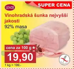 PLUS JIP Vinohradská šunka nejvyšší jakosti nabídka