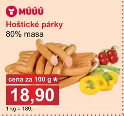 PLUS JIP Hoštické párky nabídka