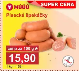 PLUS JIP Písecké špekáčky nabídka