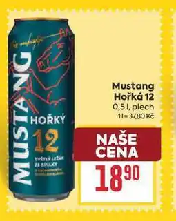 Billa Mustang Hořká 12 0,51, plech nabídka