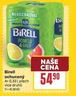 Billa Birell ochucený 4× 0,331, plech nabídka