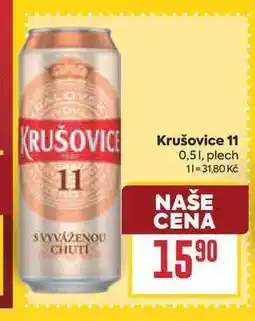 Billa Krušovice 11 0,51, plech nabídka