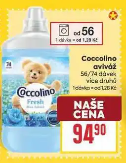 Billa Coccolino aviváž 56/74 dávek nabídka