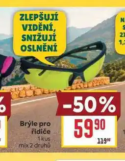 Billa Brýle pro řidiče 1kus mix nabídka