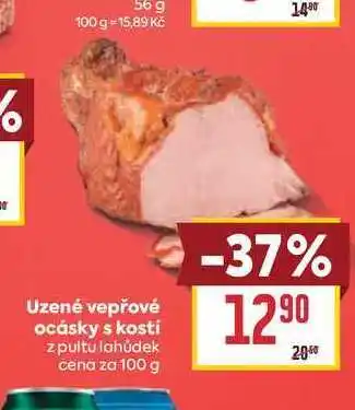 Billa Uzené vepřové ocásky s kostí z pultu lahůdek cena za nabídka