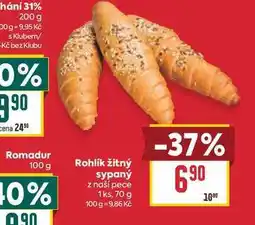 Billa Žitný rohlík nabídka