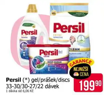 Persil gel/prášek/discs