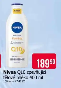Teta Nivea Q10 zpevňující tělové mléko 400 ml nabídka