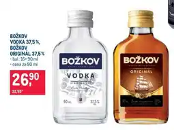 Makro Božkov Vodka 37,5 %, Božkov Originál 37,5 % nabídka