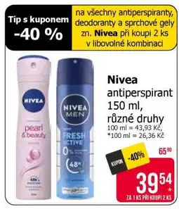 Teta Nivea antiperspirant 150 ml nabídka