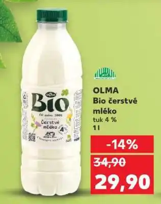 Kaufland OLMA Bio čerstvé mléko nabídka