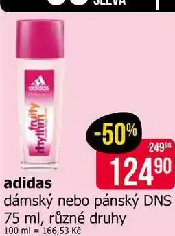 Teta adidas dámský nebo pánský DNS 75 ml, různé druhy nabídka