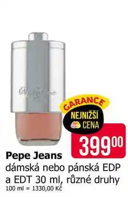 Teta Pepe Jeans dámská nebo pánská EDP a EDT 30 ml, různé druhy nabídka