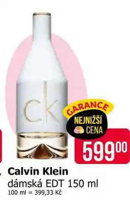 Teta Calvin Klein toaletní voda pro ženy nebo pro muže nabídka