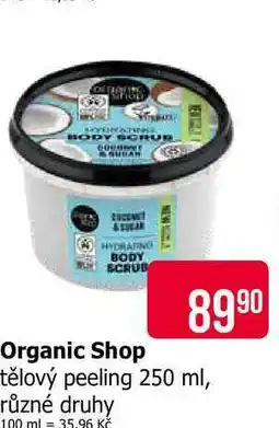 Teta Organic Shop peeling 250 ml, různé druhy nabídka