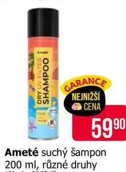 Teta Ameté suchý šampon 200 ml, různé druhy nabídka