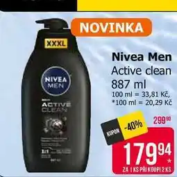 Teta Nivea Men Active clean nabídka
