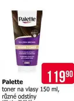 Teta Palette toner na vlasy 150 ml, různé odstíny nabídka