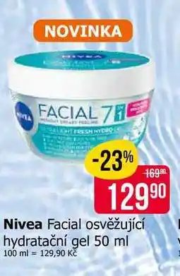 Teta Nivea Facial osvěžující hydratační gel nabídka