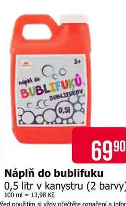 Teta Náplň do bublifuku 0,5 litr v kanystru nabídka