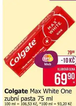 Teta Colgate Max White One zubní pasta nabídka