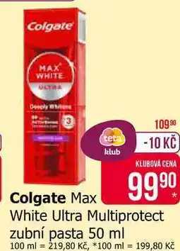 Teta Colgate Max White Ultra Multiprotect zubní pasta nabídka