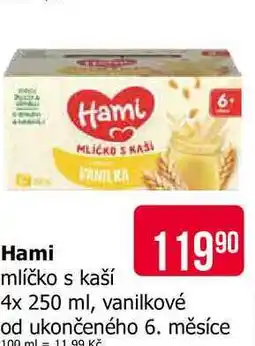 Teta Hami Mlíčko s kaší 4x250g,vybrané druhy nabídka