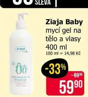 Teta Ziaja Baby mycí gel na tělo a vlasy nabídka