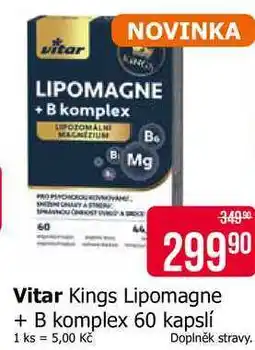 Teta Vitar Kings Lipomagne + B komplex 60 kapslí nabídka