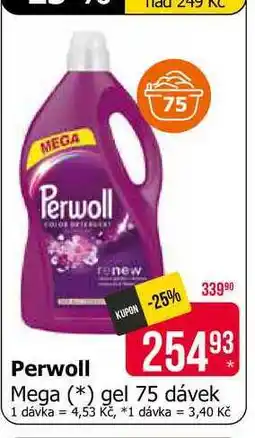 Teta Perwoll renew Mega gel 75 dávek nabídka