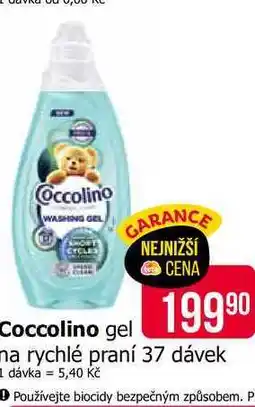 Teta Coccolino gel ma rychlé praní 37 dávek nabídka