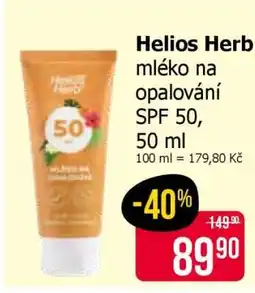 Teta Helios Herb mléko na opalování SPF 50, 50 ml nabídka