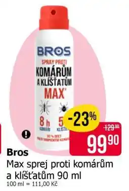 Teta Bros Max sprej proti komárům a klíšťatům 90 ml nabídka