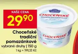 Hruška Choceňské tradiční pomazánkové nabídka